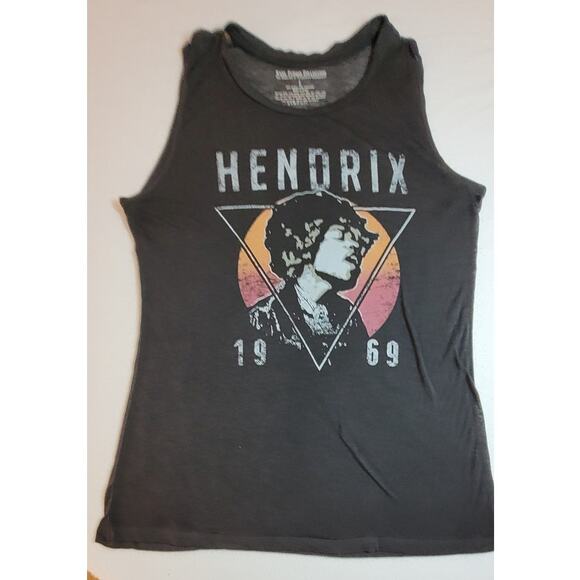 Karl Ferris Mens Jimi Hendrix 1969 L Sleeveless Tank Top Rock Retro Grunge Punk - Picture 1 of 8